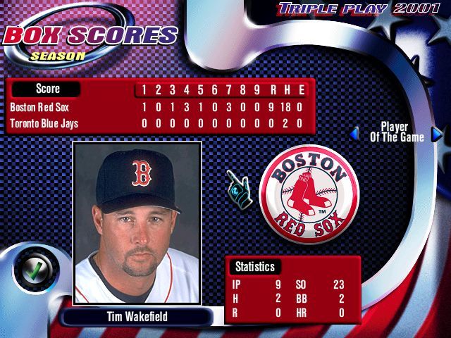 Triple Play 2001 screenshot 4 for Playstation